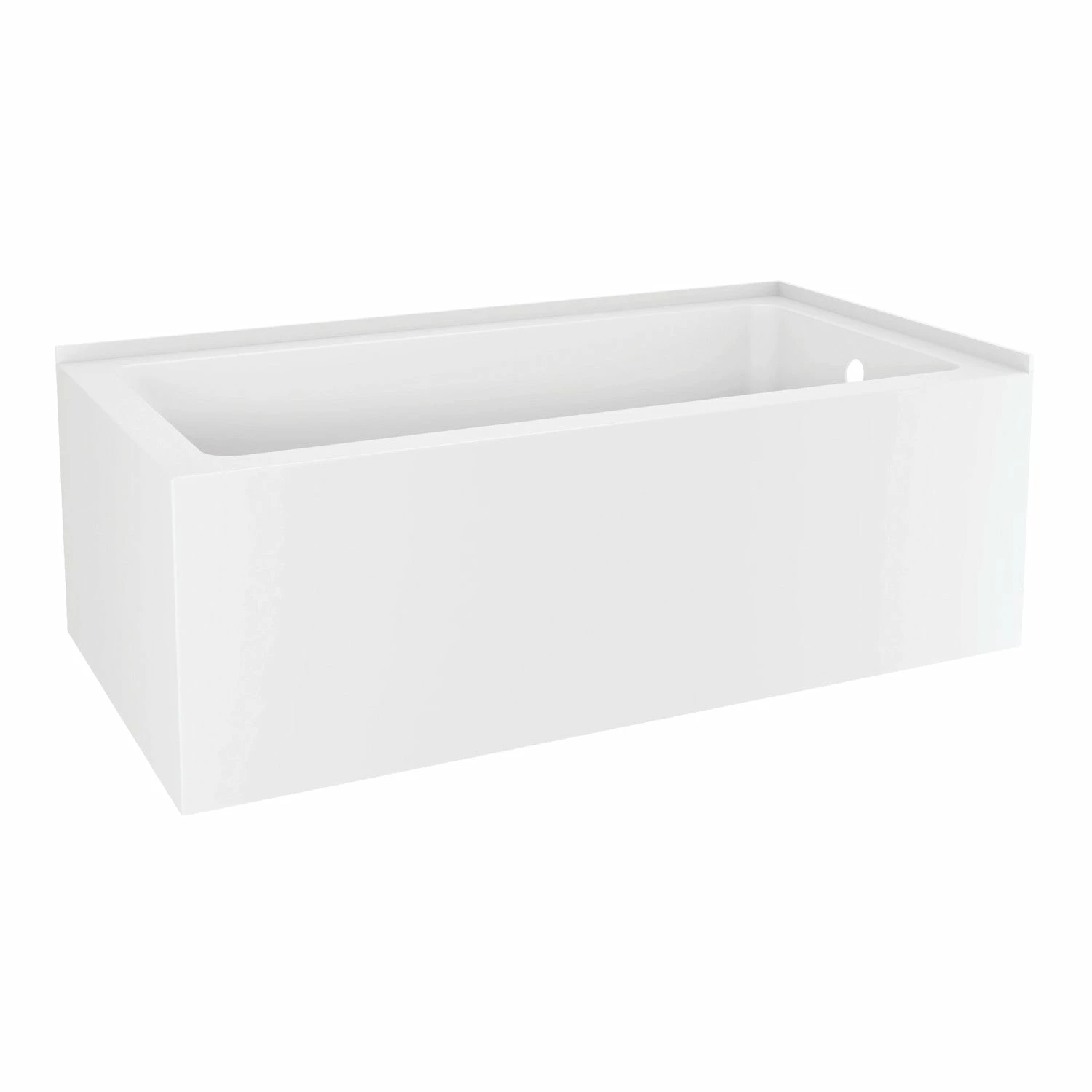 Aqua Eden VTAP6032R21TS 60-Inch Acrylic Alcove Tub With Right Hand Drain Hole, White
