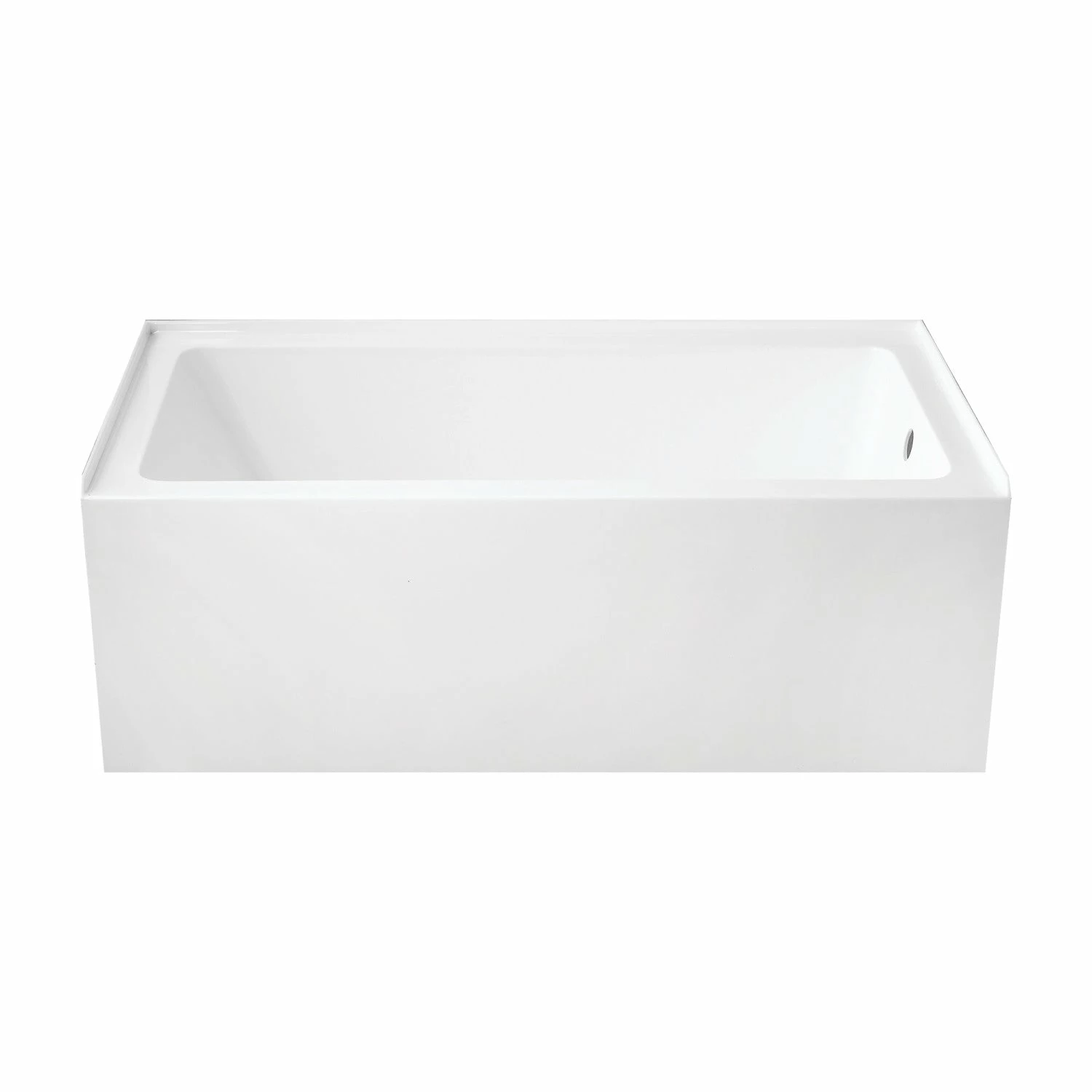 Aqua Eden VTAP6032R22 60-Inch Acrylic Alcove Tub With Right Hand Drain Hole, Glossy White