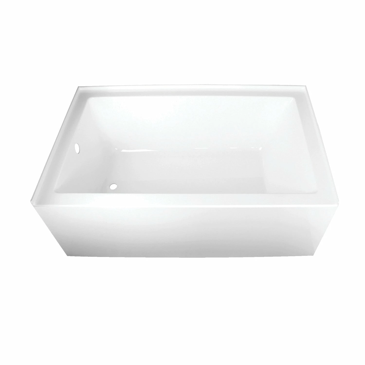 Aqua Eden VTAP603622L 60-Inch Acrylic Alcove Tub With Left Hand Drain Hole, White - Image 5