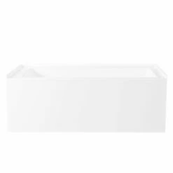Aqua Eden VTAP603622R 60-Inch Acrylic Alcove Tub With Right Hand Drain Hole, White