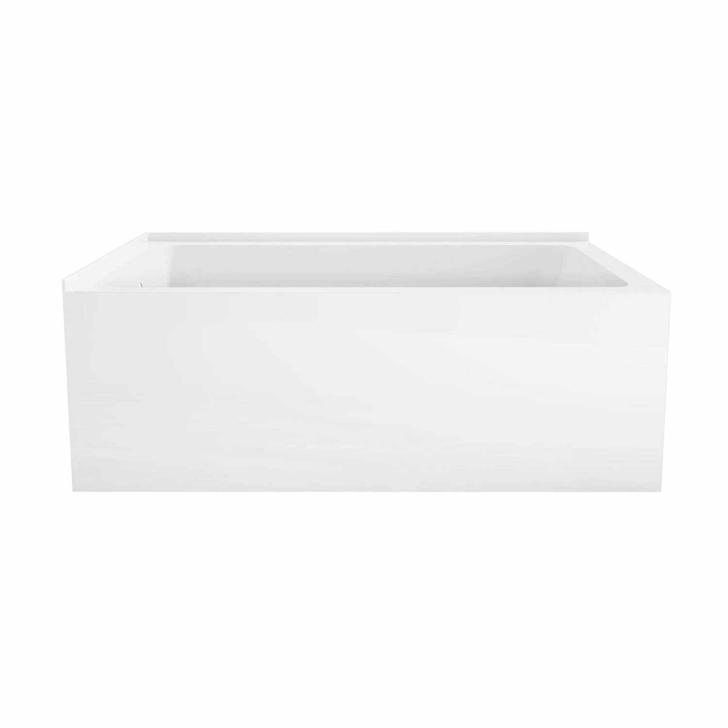 Aqua Eden VTAP6036L22TS 60-Inch Acrylic Alcove Tub With Left Hand Drain Hole, White - Image 5