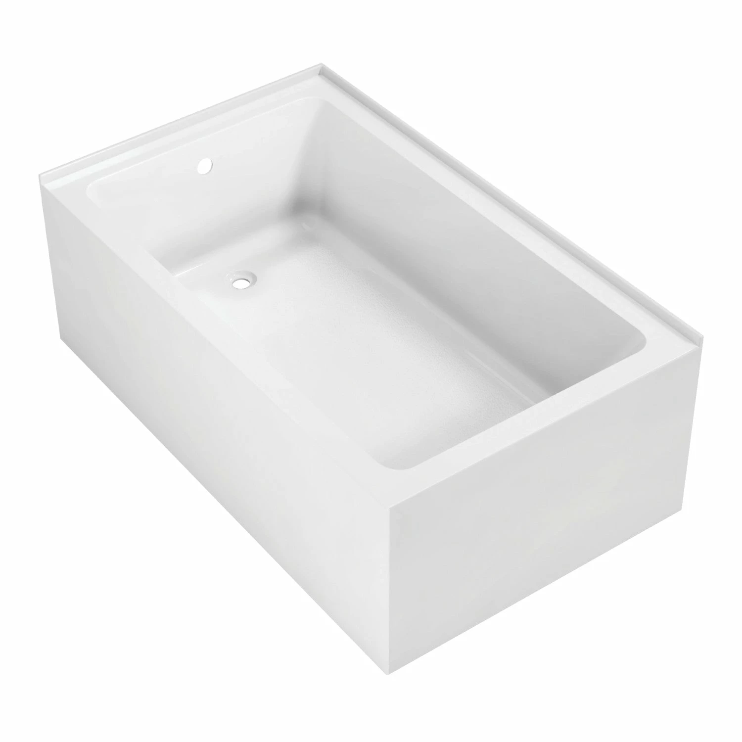 Aqua Eden VTAP6036L22TS 60-Inch Acrylic Alcove Tub With Left Hand Drain Hole, White - Image 3