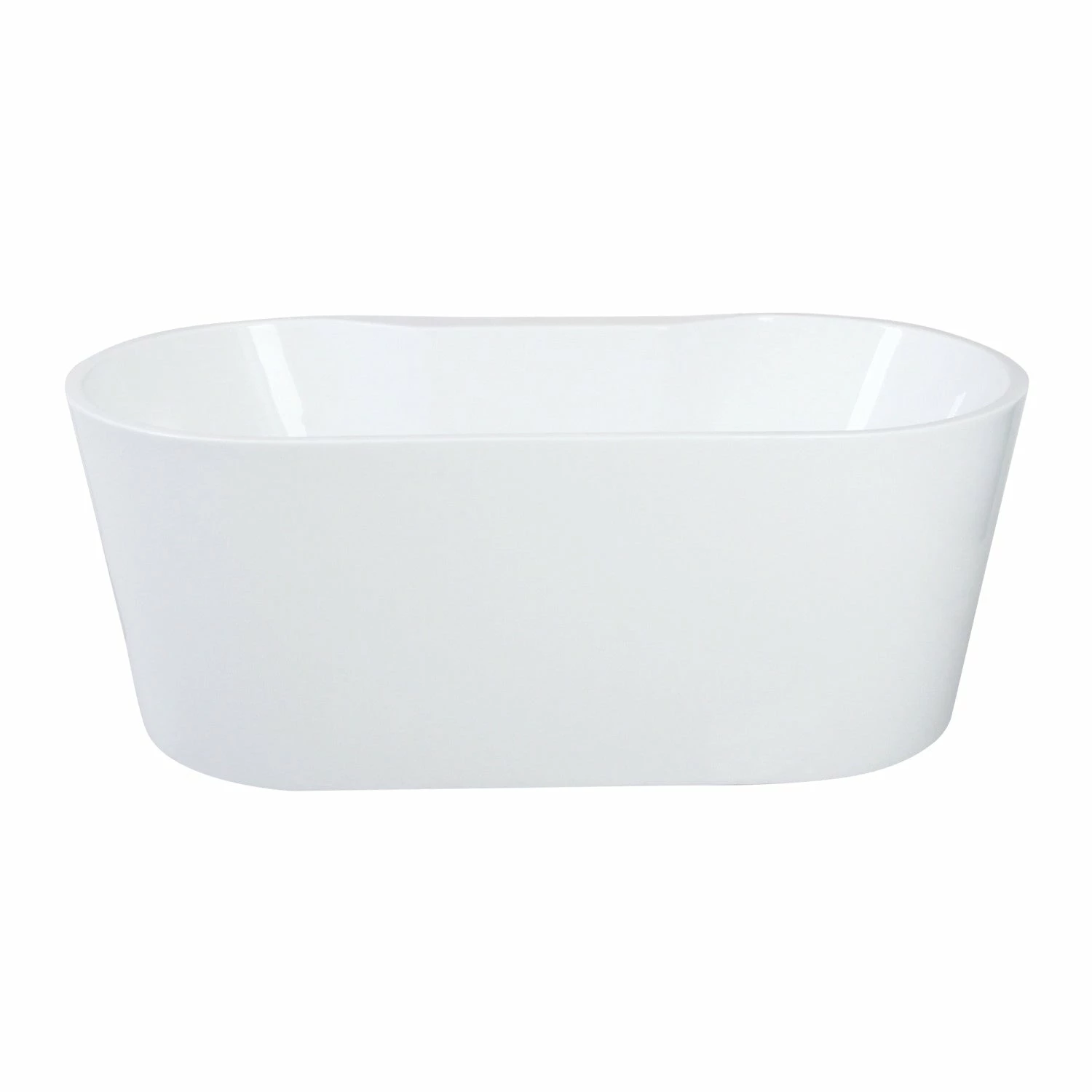 Aqua Eden VTDE512823 51-Inch Acrylic Freestanding Tub With Drain, Glossy White - Image 4