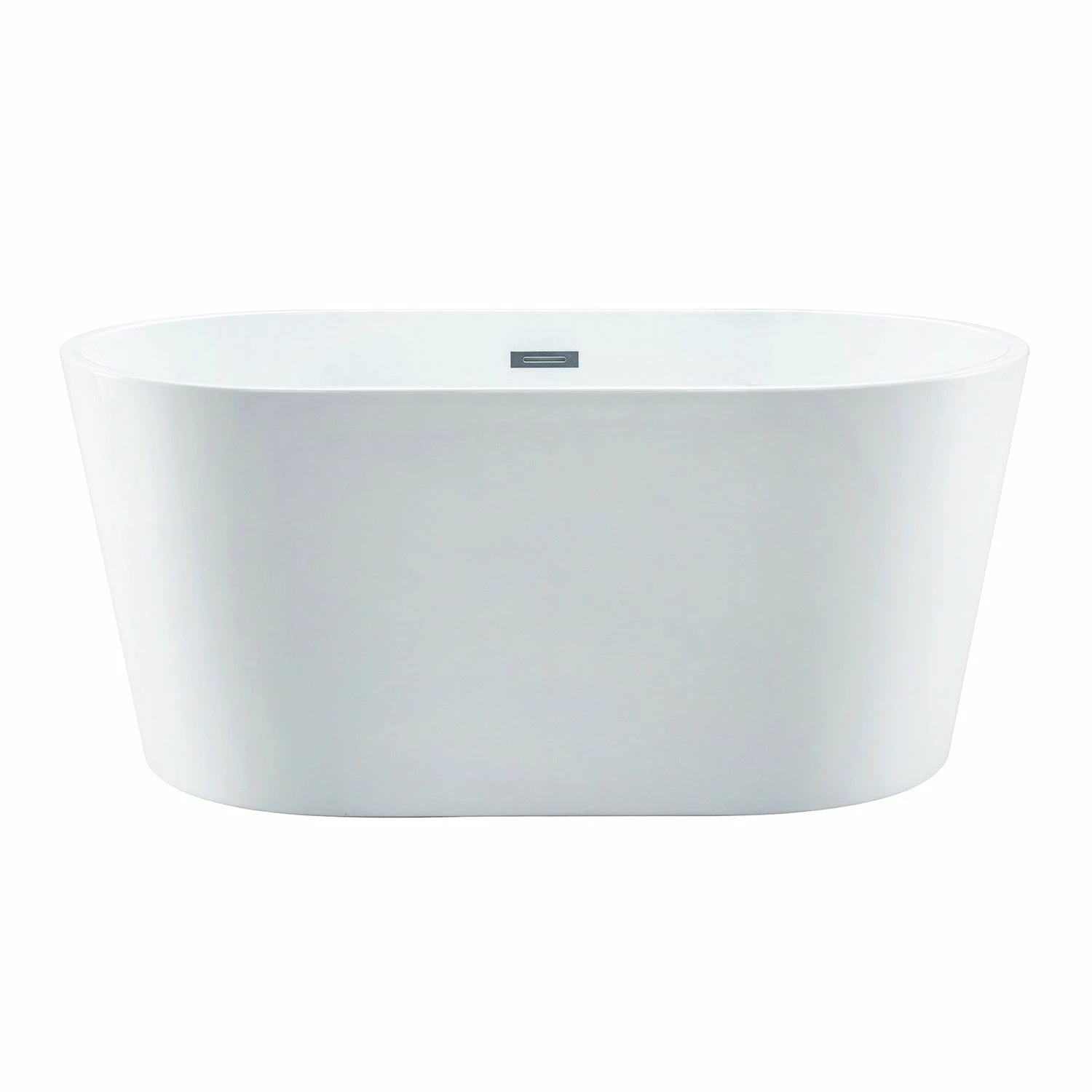 Aqua Eden VTDE533023 53-Inch Acrylic Freestanding Tub With Center Drain Hole, Glossy White - Image 4