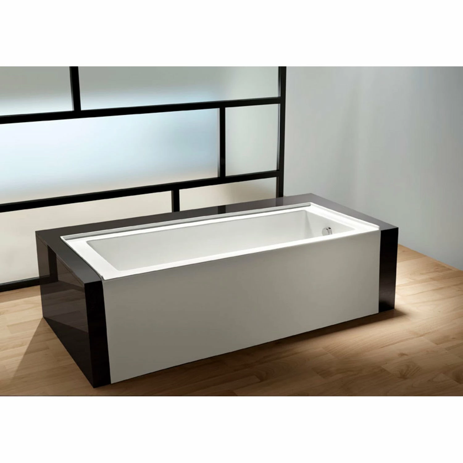 Aqua Eden VTDE603122R 60-Inch Acrylic Alcove Tub With Right Hand Drain Hole, White