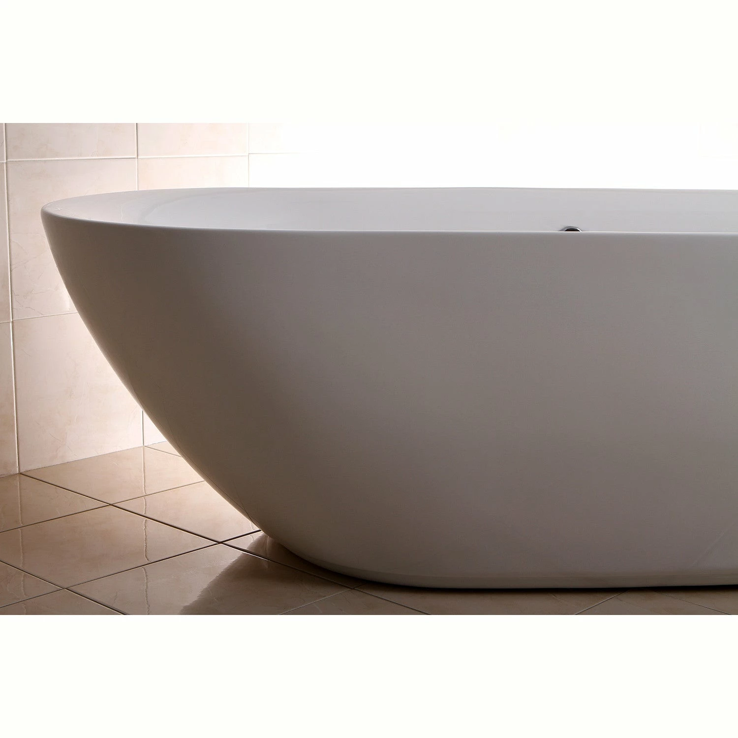 Aqua Eden VTDE713321 71-Inch Acrylic Double Ended Freestanding Tub With Drain, White - Image 6
