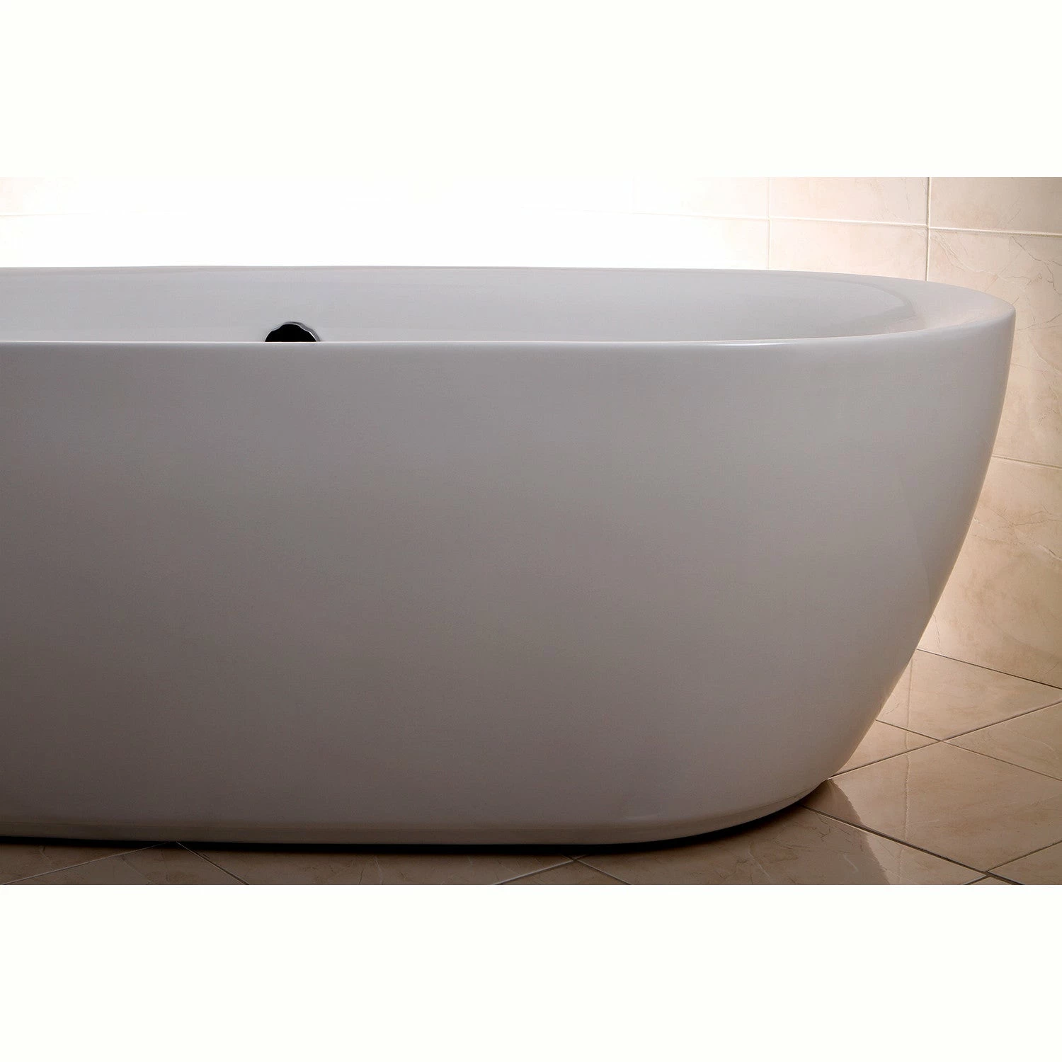 Aqua Eden VTDE713321 71-Inch Acrylic Double Ended Freestanding Tub With Drain, White - Image 7