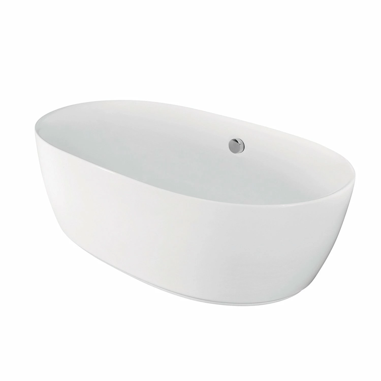 Aqua Eden VTDE713321 71-Inch Acrylic Double Ended Freestanding Tub With Drain, White - Image 10