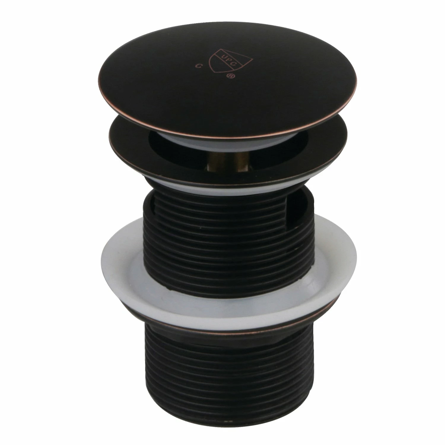 Trimscape VTDESHOENB Brass Toe Touch Tub Drain Shoe With Overflow, Naples Bronze