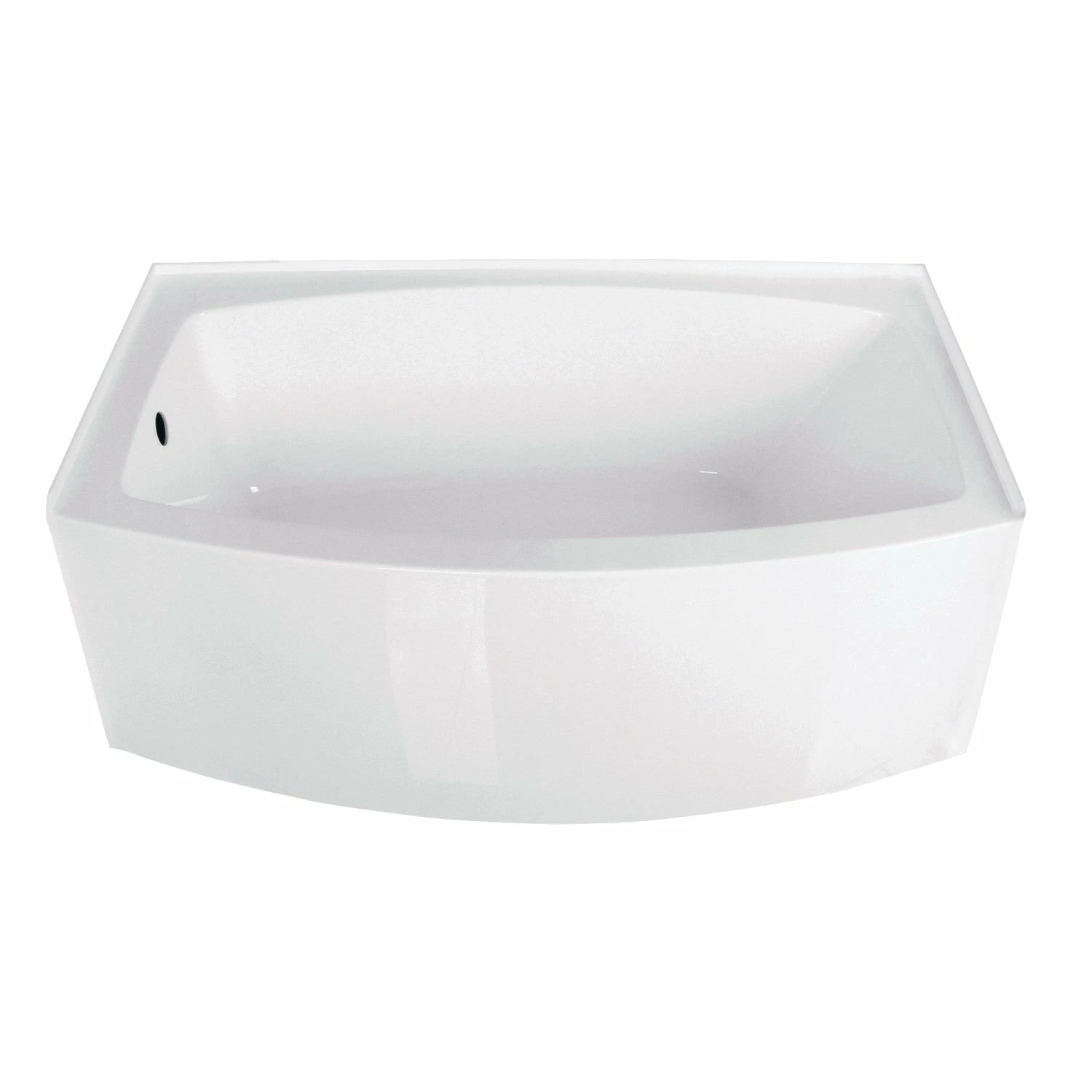 Aqua Eden VTDR603222L 60-Inch Acrylic Alcove Tub With Left Hand Drain Hole, White