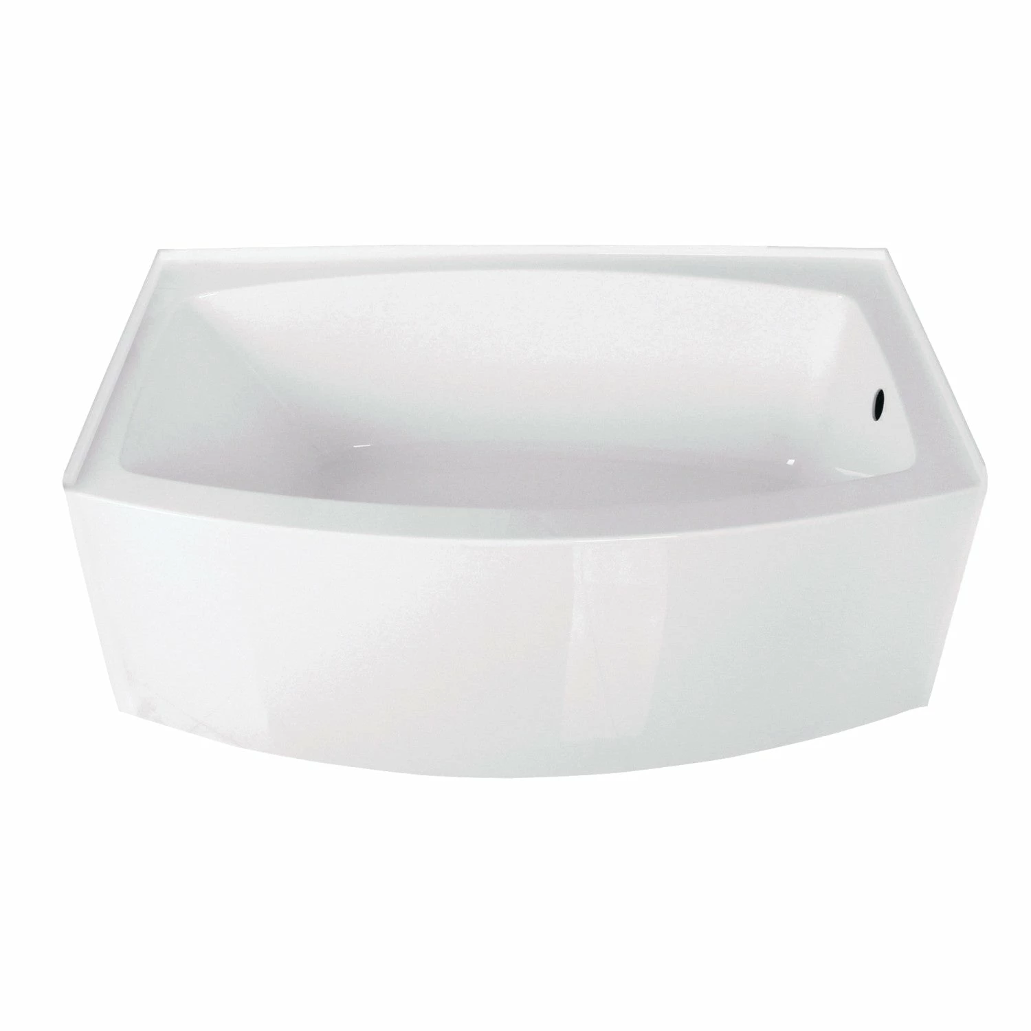 Aqua Eden VTDR603222R 60-Inch Acrylic Alcove Tub With Right Hand Drain Hole, White