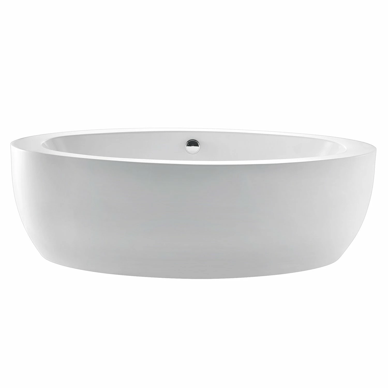 Aqua Eden VTOV733623JN 72-Inch Acrylic Freestanding Tub With Drain, Glossy White