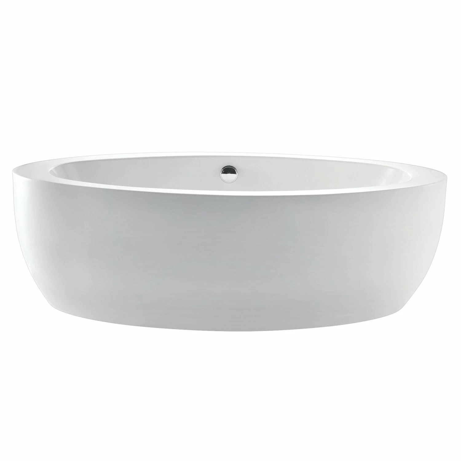 Aqua Eden VTOV733623JN 72-Inch Acrylic Freestanding Tub With Drain, Glossy White - Image 2