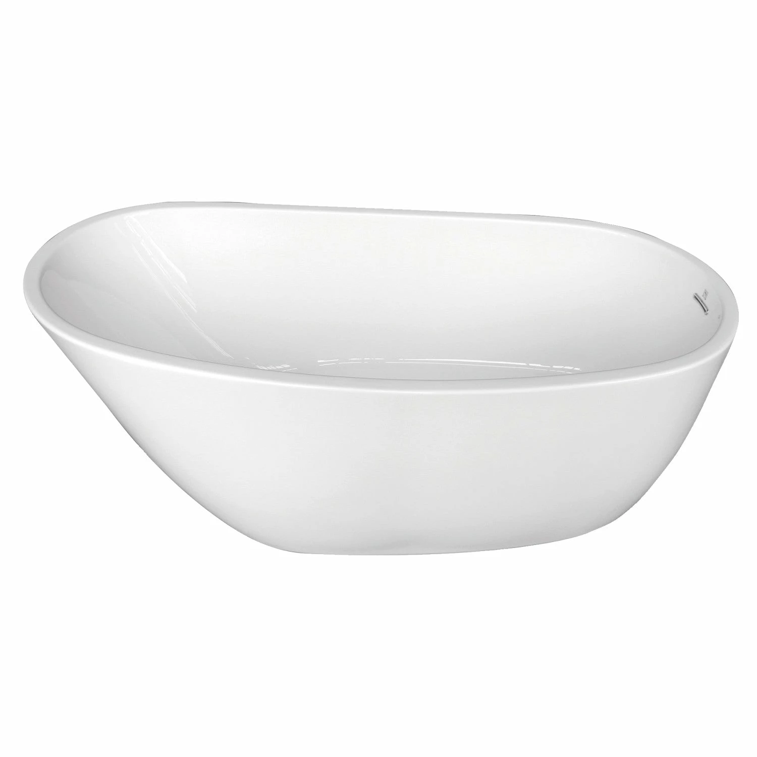 Aqua Eden VTRS683128 68-Inch Acrylic Single Slipper Freestanding Tub With Drain, White - Image 9