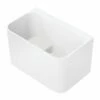 Aqua Eden VTSQ472726S 47-Inch Rectangular Acrylic Freestanding Tub With Drain And Integrated Seat, Glossy White
