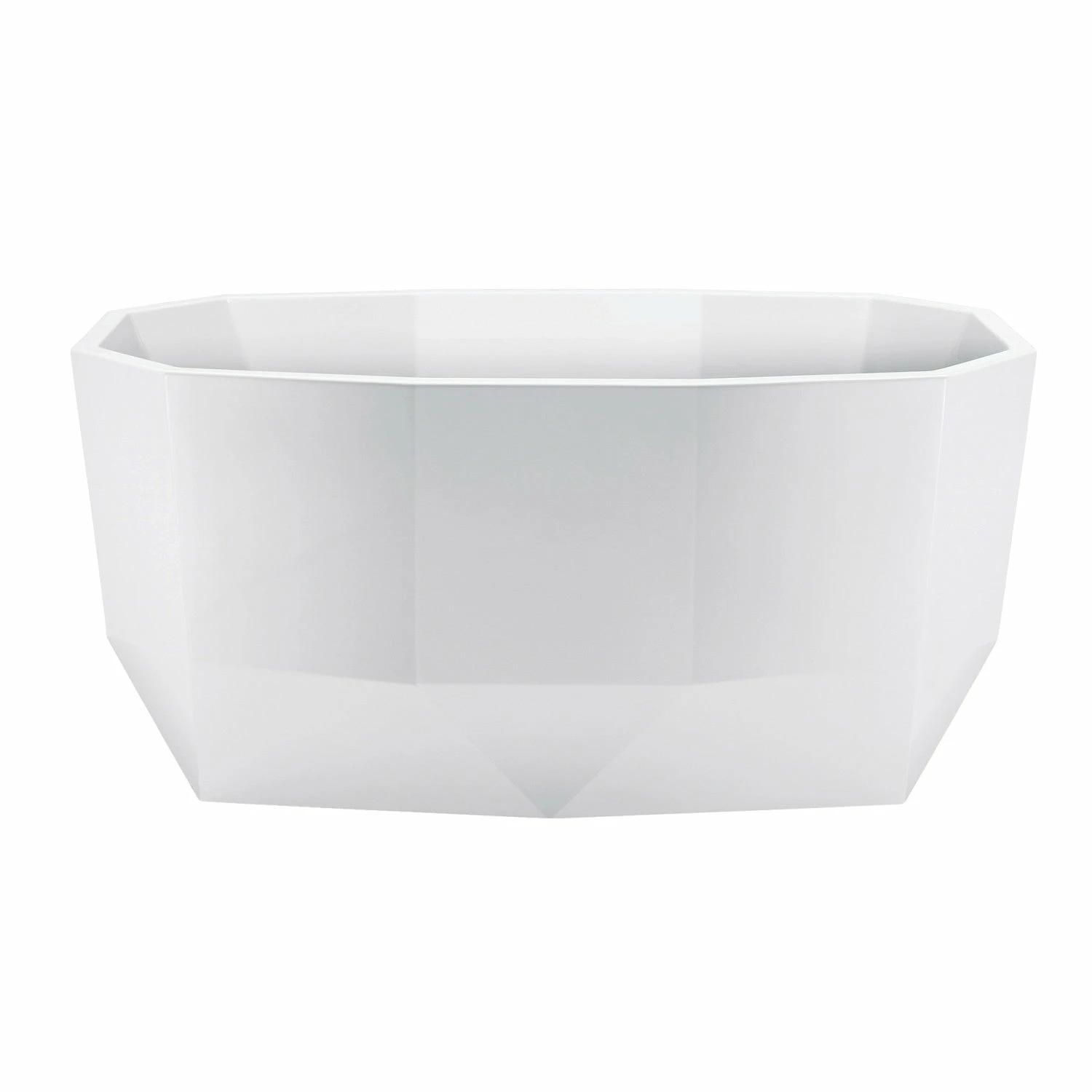 Aqua Eden VTSQ513024 51-Inch Acrylic Freestanding Tub With Drain, Glossy White - Image 2