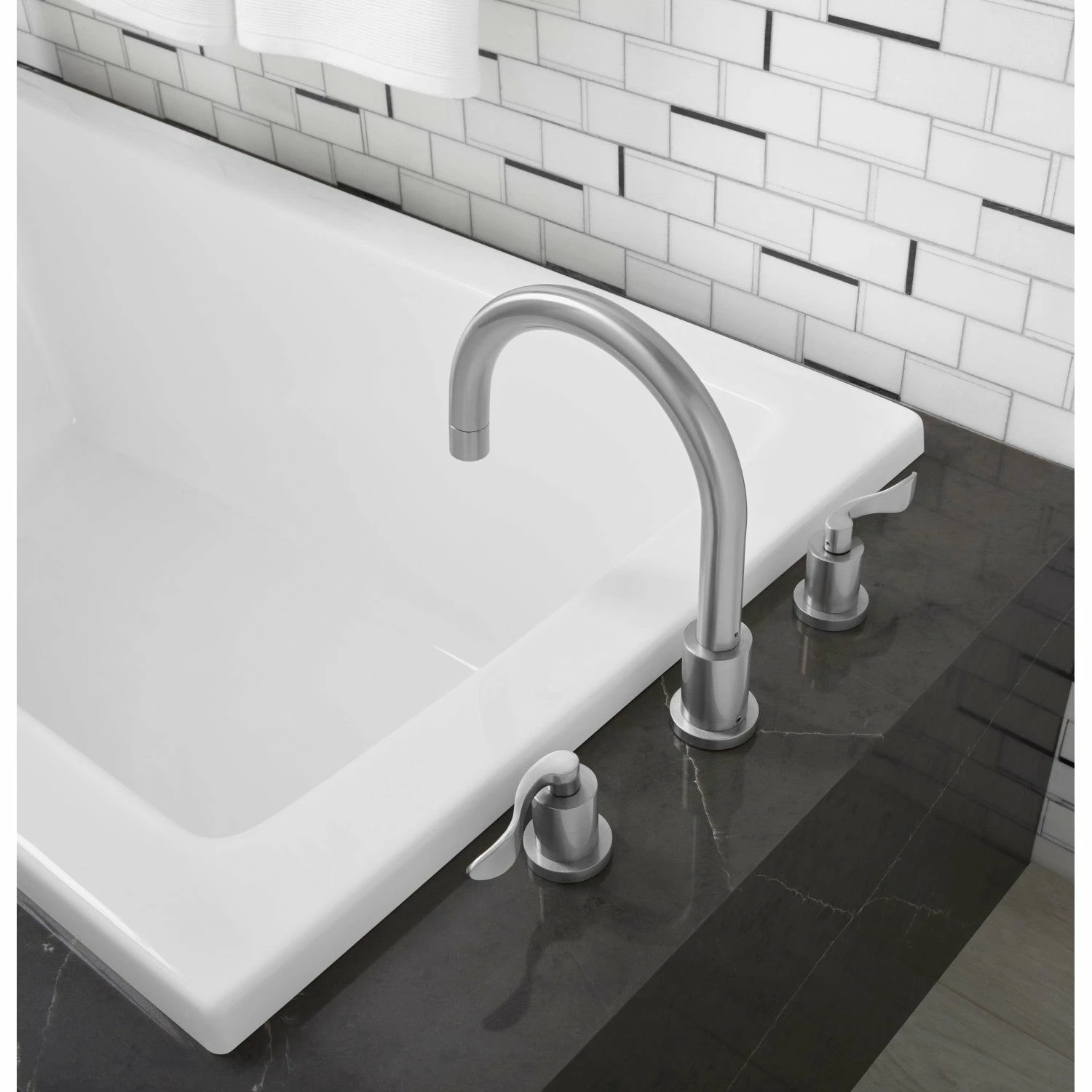 Aqua Eden XVTPN593017 59-Inch Acrylic Rectangular Drop-In Tub With Reversible Drain Hole, White - Image 3